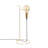 Modern Gold Table Lamp, Metal Body, 19 x 19 cm (7.5 x 7.5 inches) | Height: 20.1 inches | On/Off Switch on Cable, 6.6 ft Long | E27 Socket, Max 40W | Stylish Solid Color Design for Glam Home Décor-2007056045