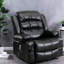 Fauteuil inclinable de massage ergonomique, fauteuil en cuir PU avec chaise berçante pivotante et confort de salon