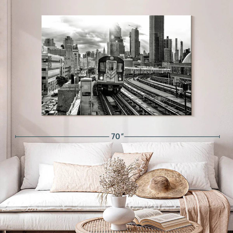 Mehar Line 7 Subway, 34" H x 51" W