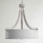 Lustre à abat-jours cylindrique à trois lumières