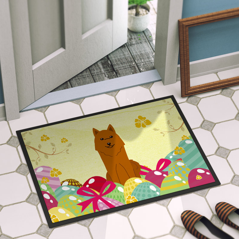 Non-Slip Easter Outdoor Doormat, 27" H x 18" W x 0.25" D