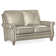 Reddish Leather Loveseat