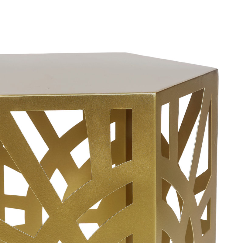 Ensemble de 2 tables de bout Terhune, Doré