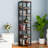 75" 6-Tier Corner Bookcase
