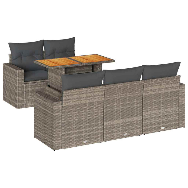  Garden Sofa Set Grey, Dark Grey