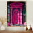 Toile avec cadre flottant or