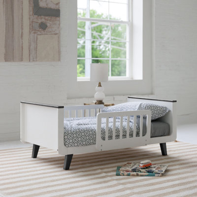 Lit pour tout-petits MOD, blanc doux avec Earl Grey