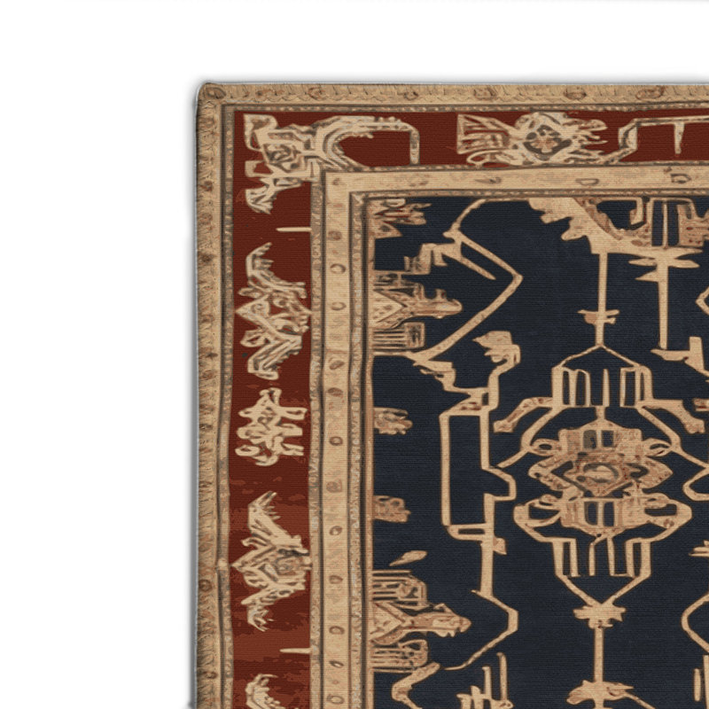 Tapis mauve intérieur et extérieur ArtDeco, Rectangulaire 8 pi x 10 pi