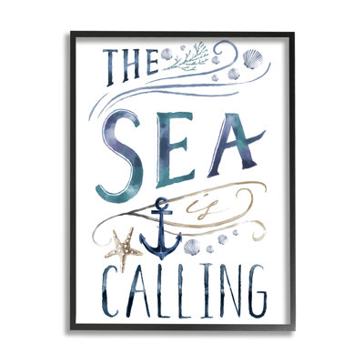 The Sea Is Call Nautical Sentiment