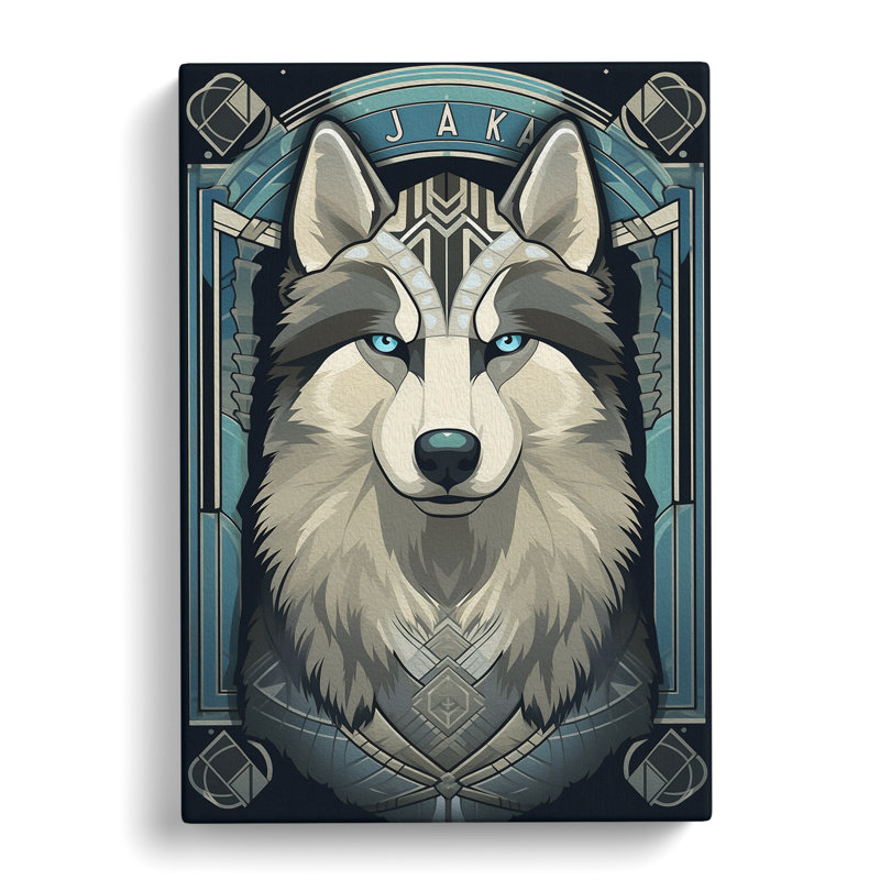 Husky - Wrapped Canvas, 50cm H x 35cm W x 3cm D