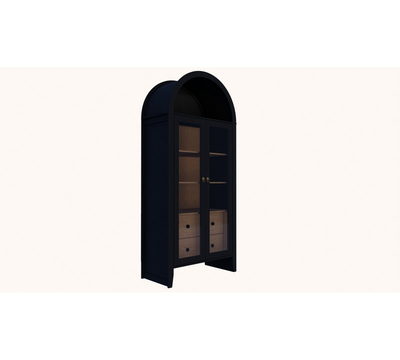 Grande armoire de rangement arquée
