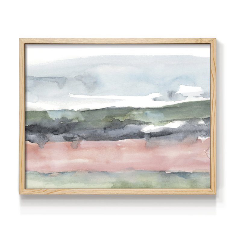 Blush Salt Bed I -Framed Print - Restickable, 8" H x 10" W, Natural