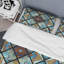 Ensemble de housse de couette bleu mosaïque-343482756