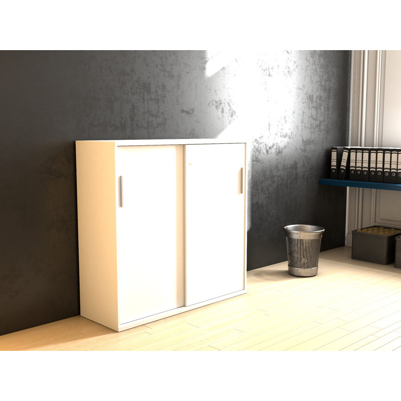 Favors 2 -Door 3 -Shelf, White