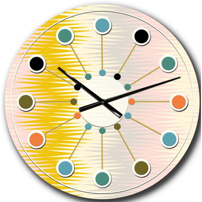 Horloge murale rétro Mid-Century