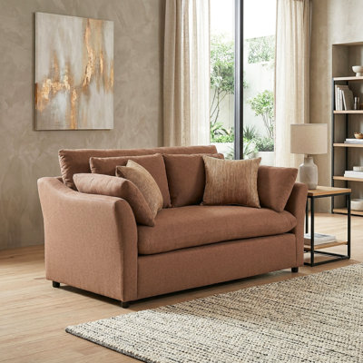Raap Upholstered Loveseat, Sunset Rust