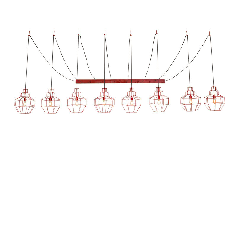 Luminaire suspendu à huit lumières Troy
