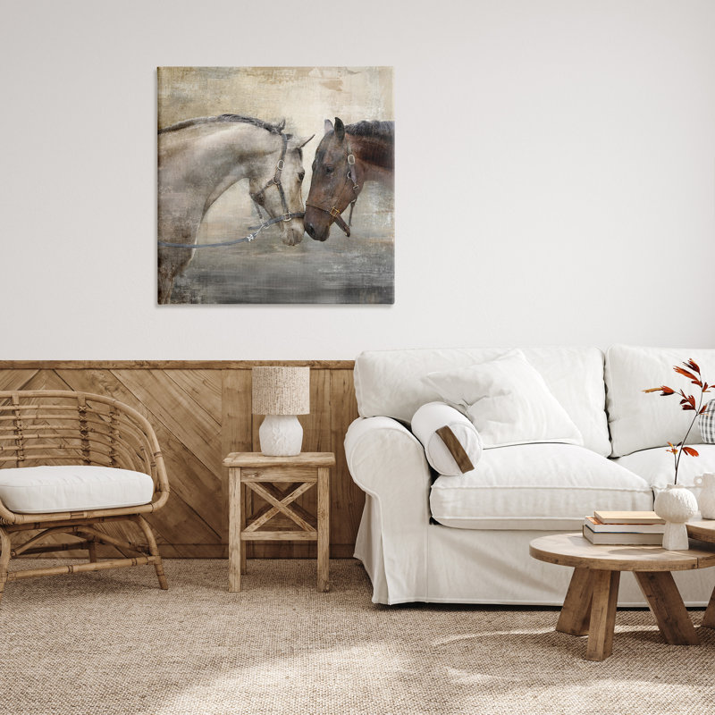 «Horse Couple Farm Animal», impression, H 36 po x l 36 po