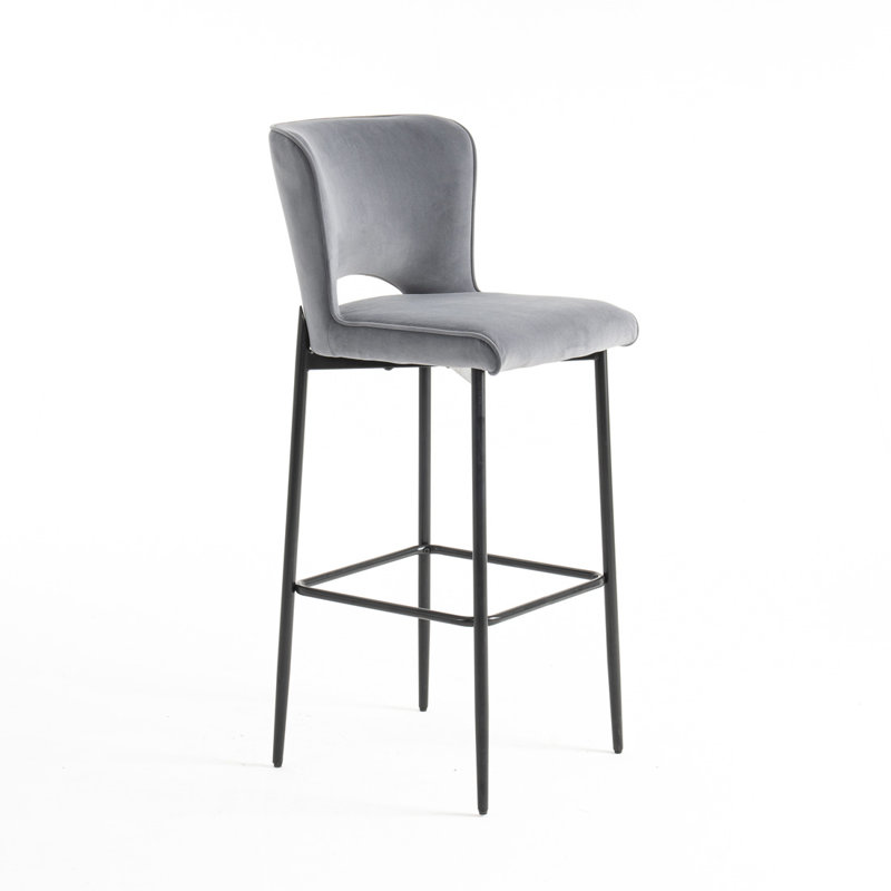 Hallowell Bar Stool, Grey