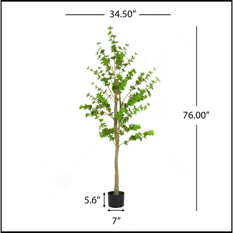 Enkianthus artificiel 76 po avec pot 76 po