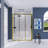 56-60" W X 70" H 3-Panel Sliding Frame Shower Door With 1/4" Clear Glass-124940455