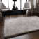 Tachiana Hand Tufted Shaggy Silver Area Rug