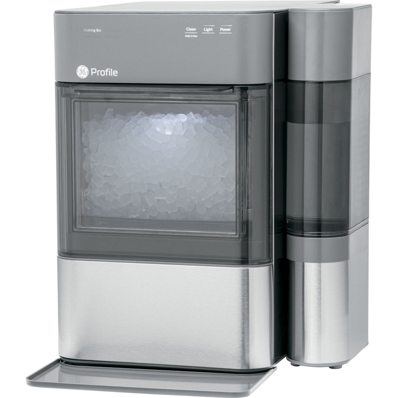 GE Profile 38 Lb. Daily Production Nugget Ice Freestanding Ice Maker, Stainless Steel