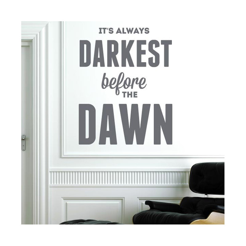 Wall Decal, Grey, Large