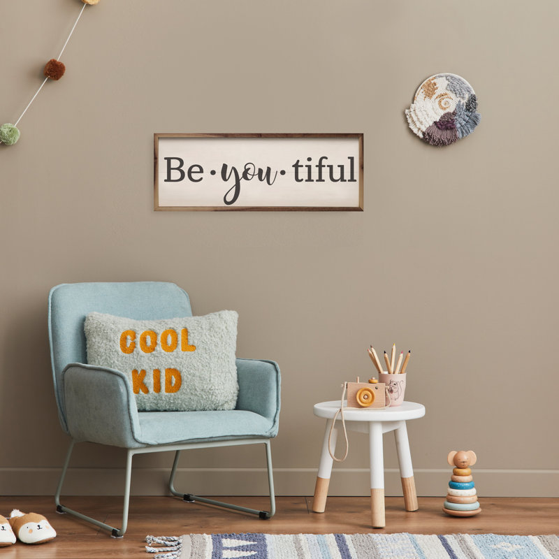 Be You Tiful White, 12" H x 36" W