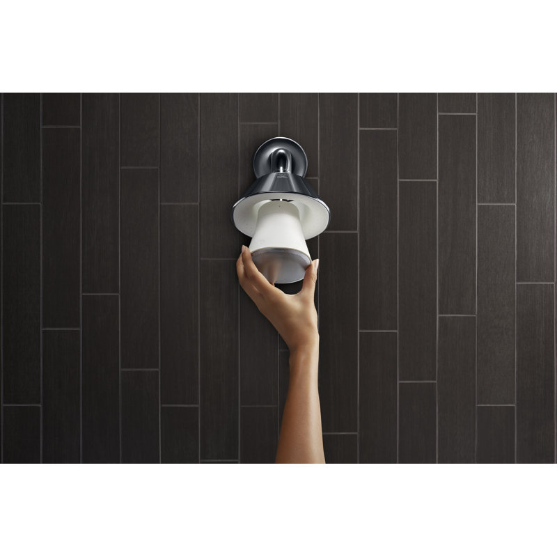 Moxie 2.5 GPM Shower Head with Waterproof Speaker Featuring Bluetooth Wireless Technology and sound by Harman Kardon