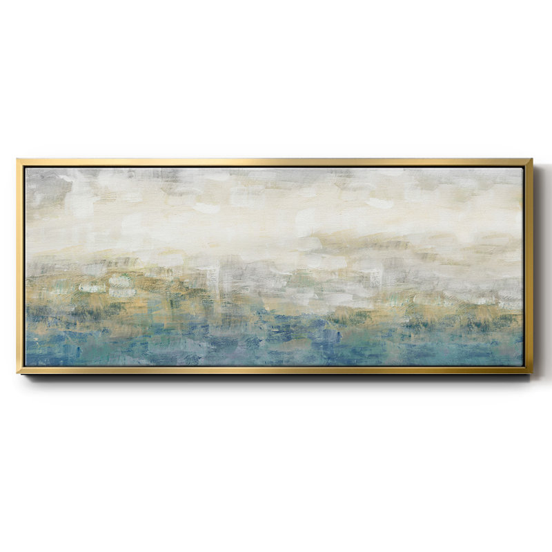 Color Block Horizon- Framed Canvas