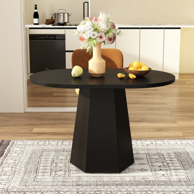 47.2" W X 31.5" D Round Dining Table