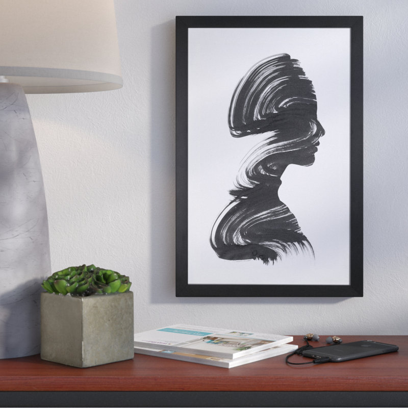 «See», impression, H 32 po x l 24 po x P 1 po, Papier encadré noir
