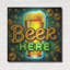 «Beer Here» par Rey Klimt, art mural en métal-580789882