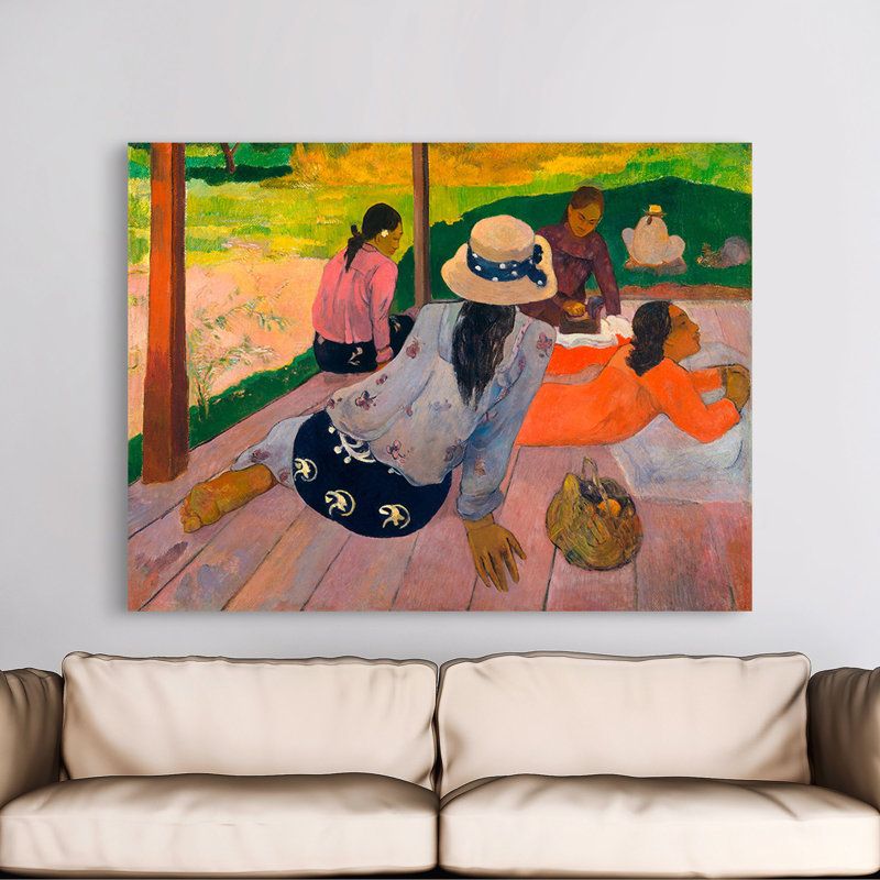 The Siesta by Paul Gauguin - Wrapped Canvas Art Prints, 60cm H x 80cm W x 4cm D
