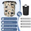 Panier à linge Funny Adventure Bear Forest, panier à linge en tissu Oxford avec panier de rangement portatif pliable