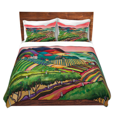 Ensemble de housse de couette en microfibre DiaNoche par Patti Schermerhorn - Vineyard