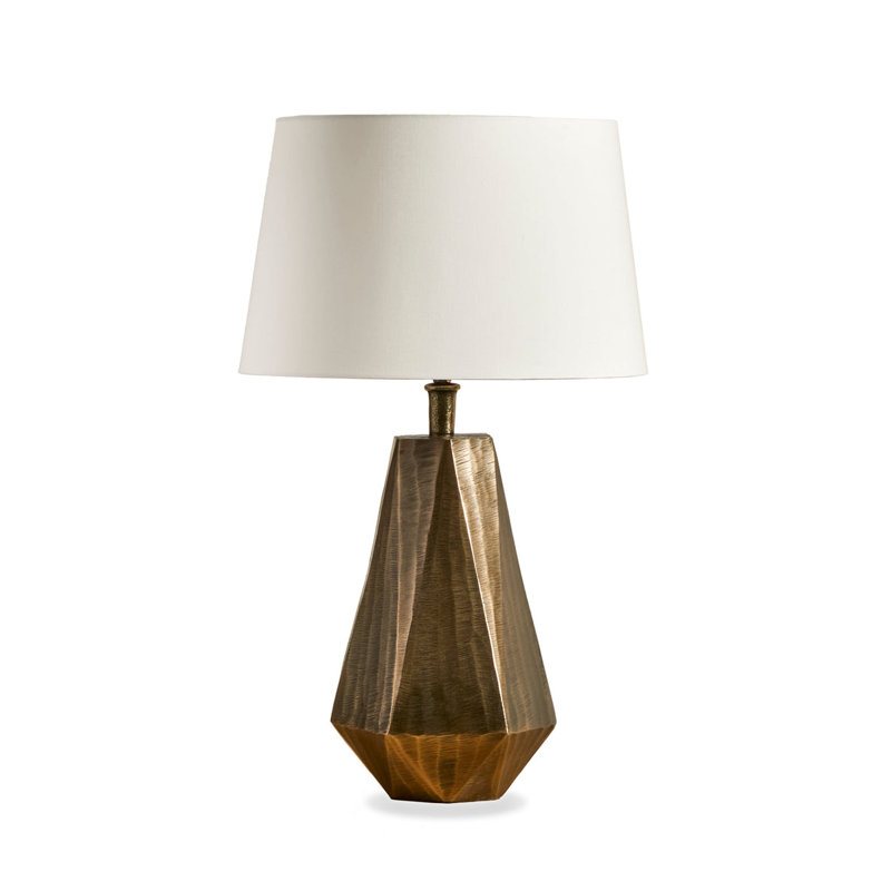 Allonzo Metal Table Lamp, White