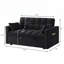 Canapé-lit convertible 4-en-1 avec accoudoirs, poches de rangement et dossier réglable pour un confort multifonctionnel-2136509570