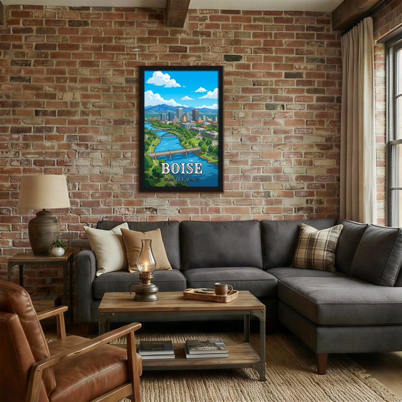 Paysage urbain de Boise, paysage urbain, H 36 po x l 24 po