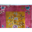 Small Scatter Size Yellow Color Antique Chinese Deco Throw Rug
