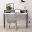 Aires Modern Study Desk Oak With Monitor Stand 124cm Wide-206918898