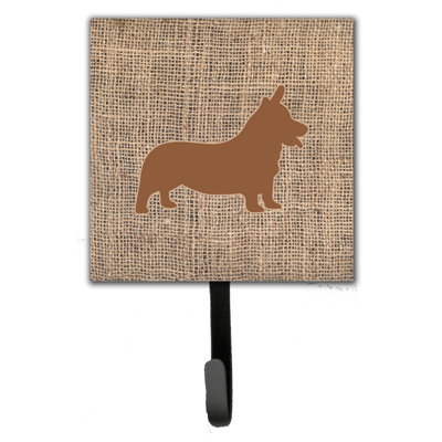 Porte-laisse corgi et crochet mural