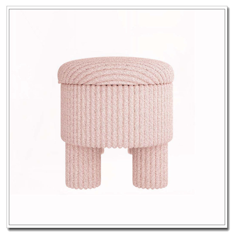 Banc rembourré Modern, Rose
