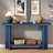 Vintage Console Table With T-leg Design And 2-tier Structure-678157224