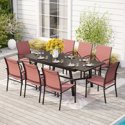 Alyah Rectangular 8 - Person 84" Long Dining Set