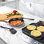 Ensemble de poêles à frire et de plaques carrées en aluminium noir 4 pièces avec poignée aspect bois et ustensiles de cuisine Talavera