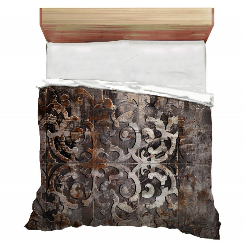 Ornamental Microfiber / Polyester Comforter, King Comforter