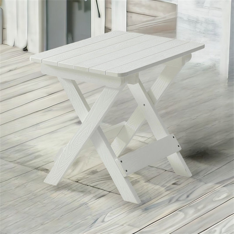 Ensemble de table de bar pliable, Blanc