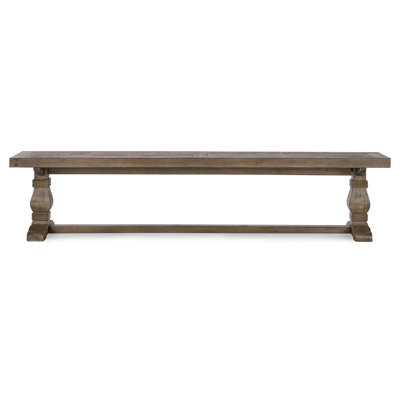 Banc Caleb de 83 po brun vieilli